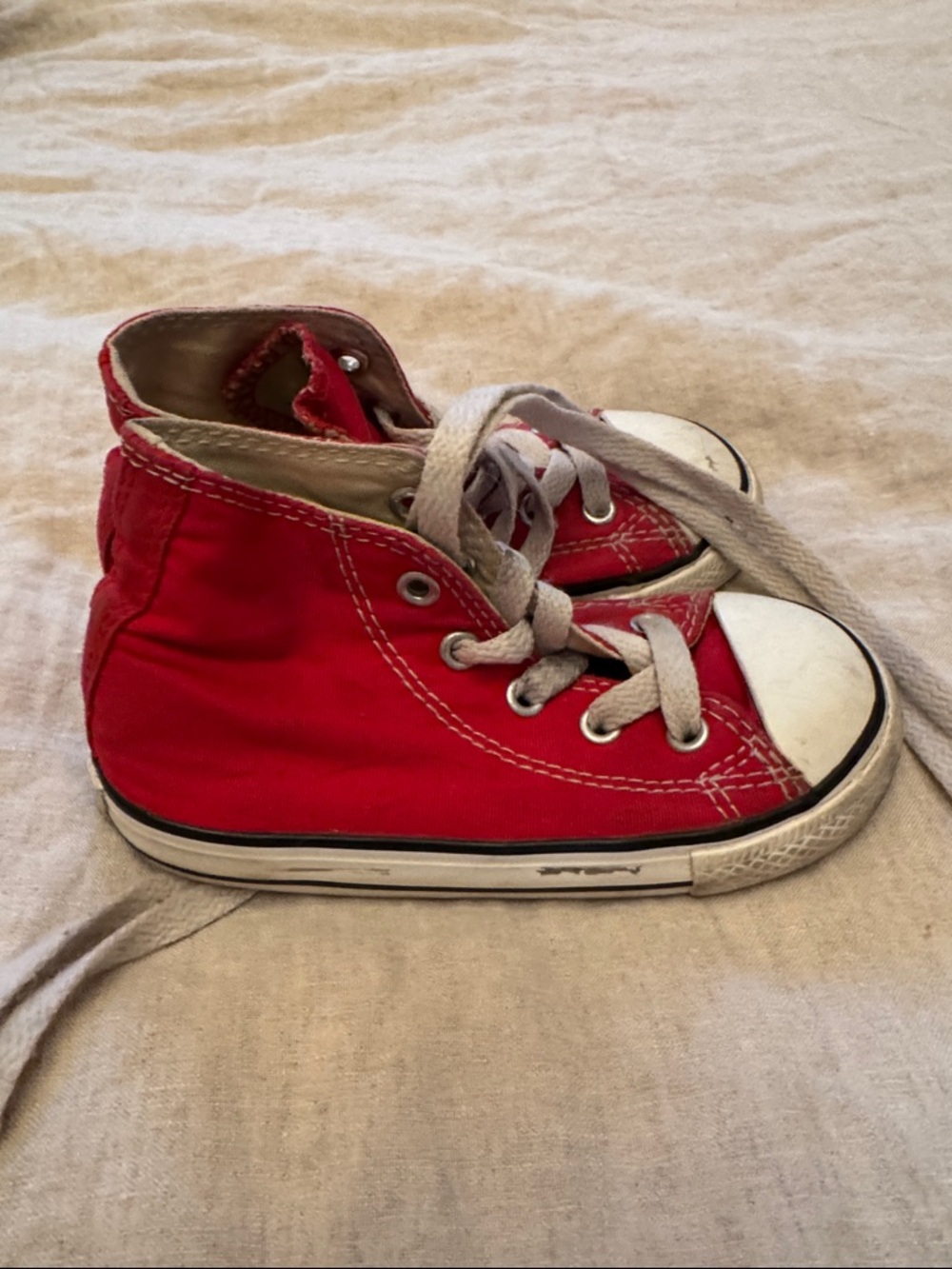 Converse Kids Red High-Top Sneakers